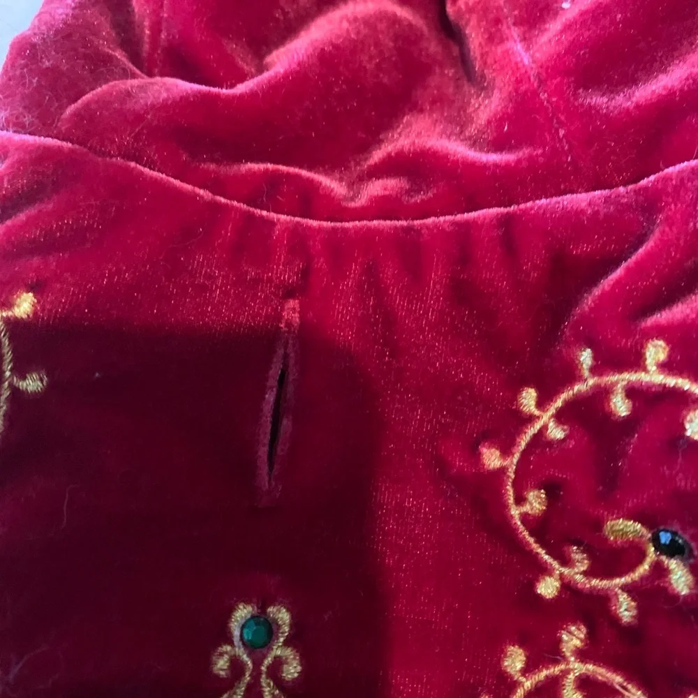 Gorgeous, Royal Red embellished pet sweater!